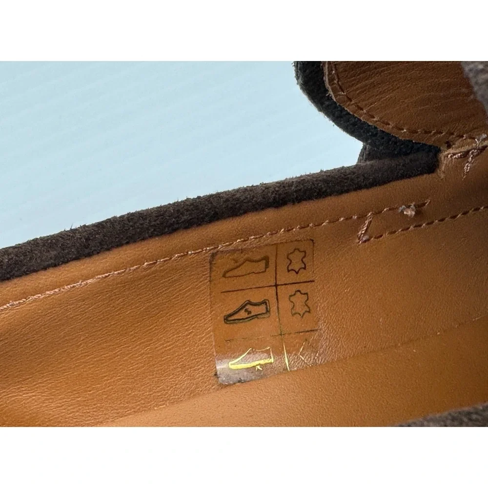 GOOD MAN BRAND Lexington Penny Loafer Mens 8 EUC Leather Suede‎ Slip on Brown